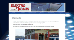 Desktop Screenshot of elektrokraus.de